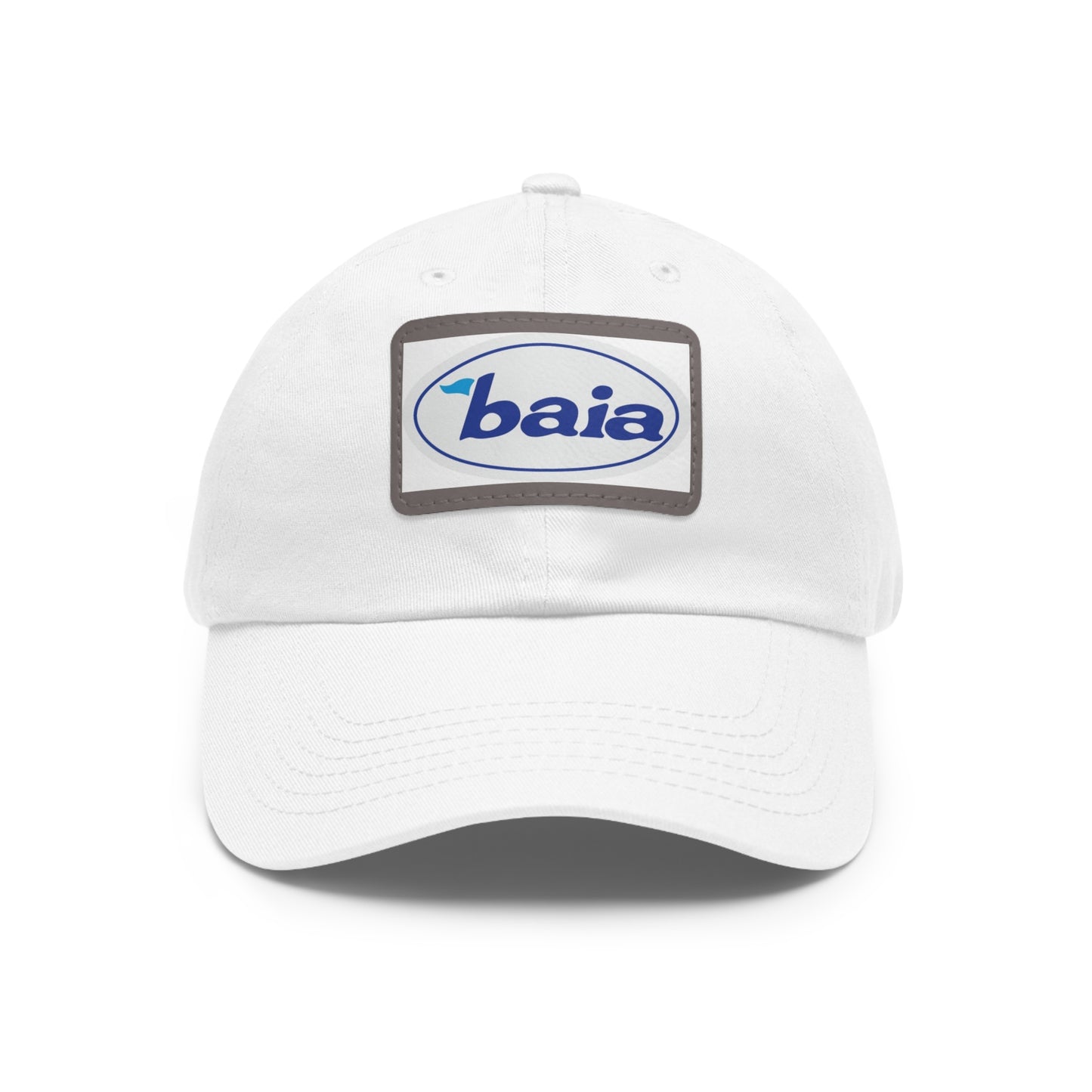 Dad Hat with Leather Patch (Rectangle)