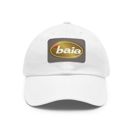 Dad Hat with Leather Patch (Rectangle)